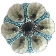 Majolica Oyster Plate Orchies, circa 1900