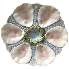 Majolica Oyster Plate Orchies, circa 1900