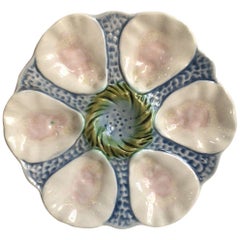 Majolica Oyster Plate Orchies, circa 1900