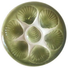 Majolica Oyster Plate Orchies, circa 1950