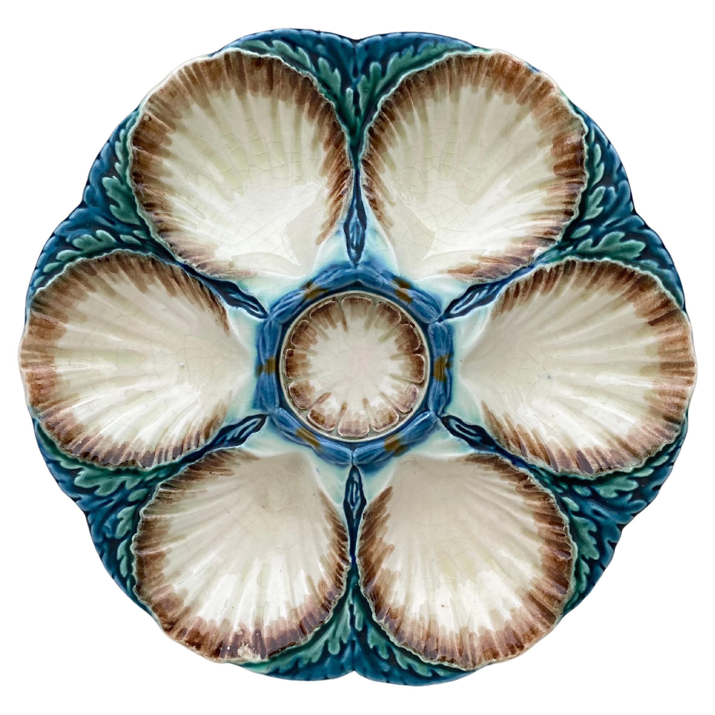 Majolica Oyster Plate Sarreguemines Circa 1870 At 1stDibs majolica-oyster-plate-sarreguemines-circa-1870-at-1stdibs