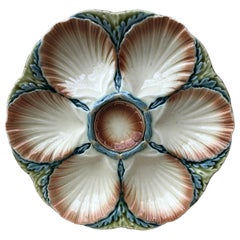 Majolica Oyster Plate Sarreguemines, circa 1890