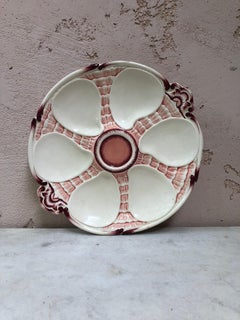Majolica Oyster Plate Sarreguemines, circa 1900