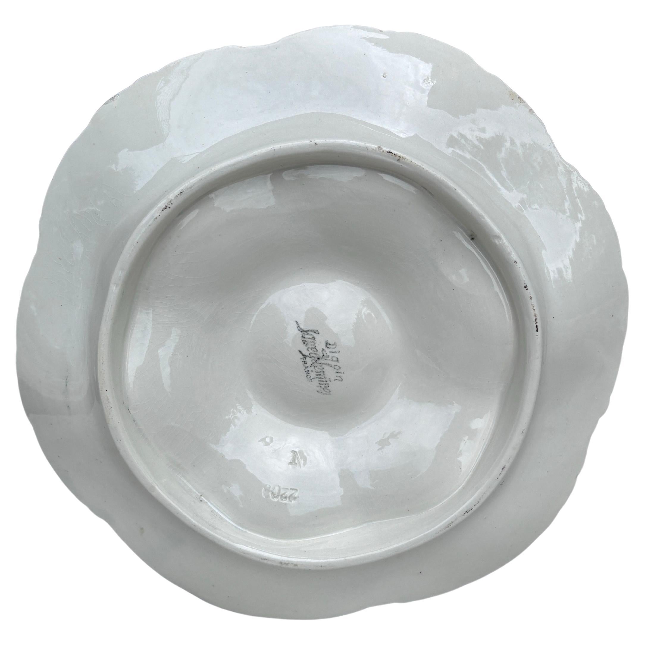 Stile provenzale Piatto da ostrica in maiolica Digoin & Sarreguemines, 1920 ca. in vendita