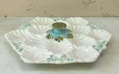 Majolica Oyster Platter Orchies, circa 1900
