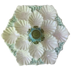 Majolica Oyster Platter Orchies, circa 1900