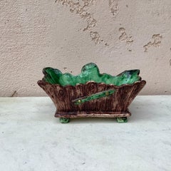 Majolica Palissy Fish Jardinière School of Paris, circa 1880