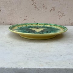 Majolica Palm Cake Stand Sarreguemines, circa 1880