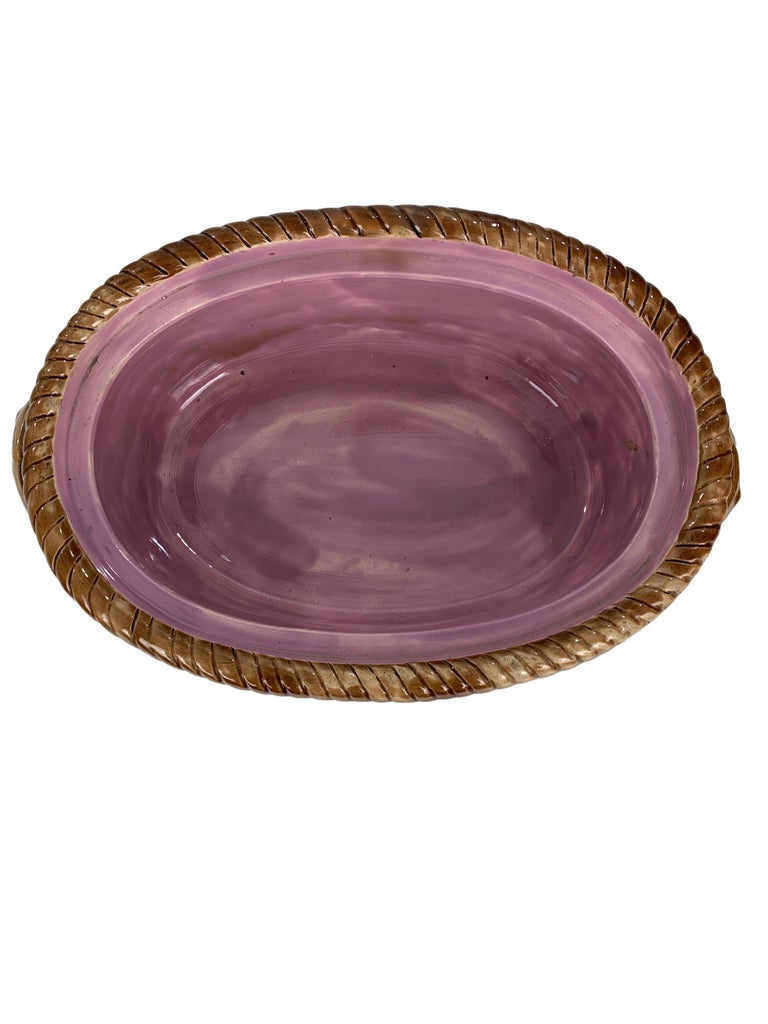 Majolica Partridge Game Pie Dish at 1stDibs