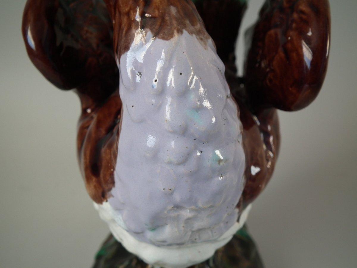 Majolica Peacock Vase 4