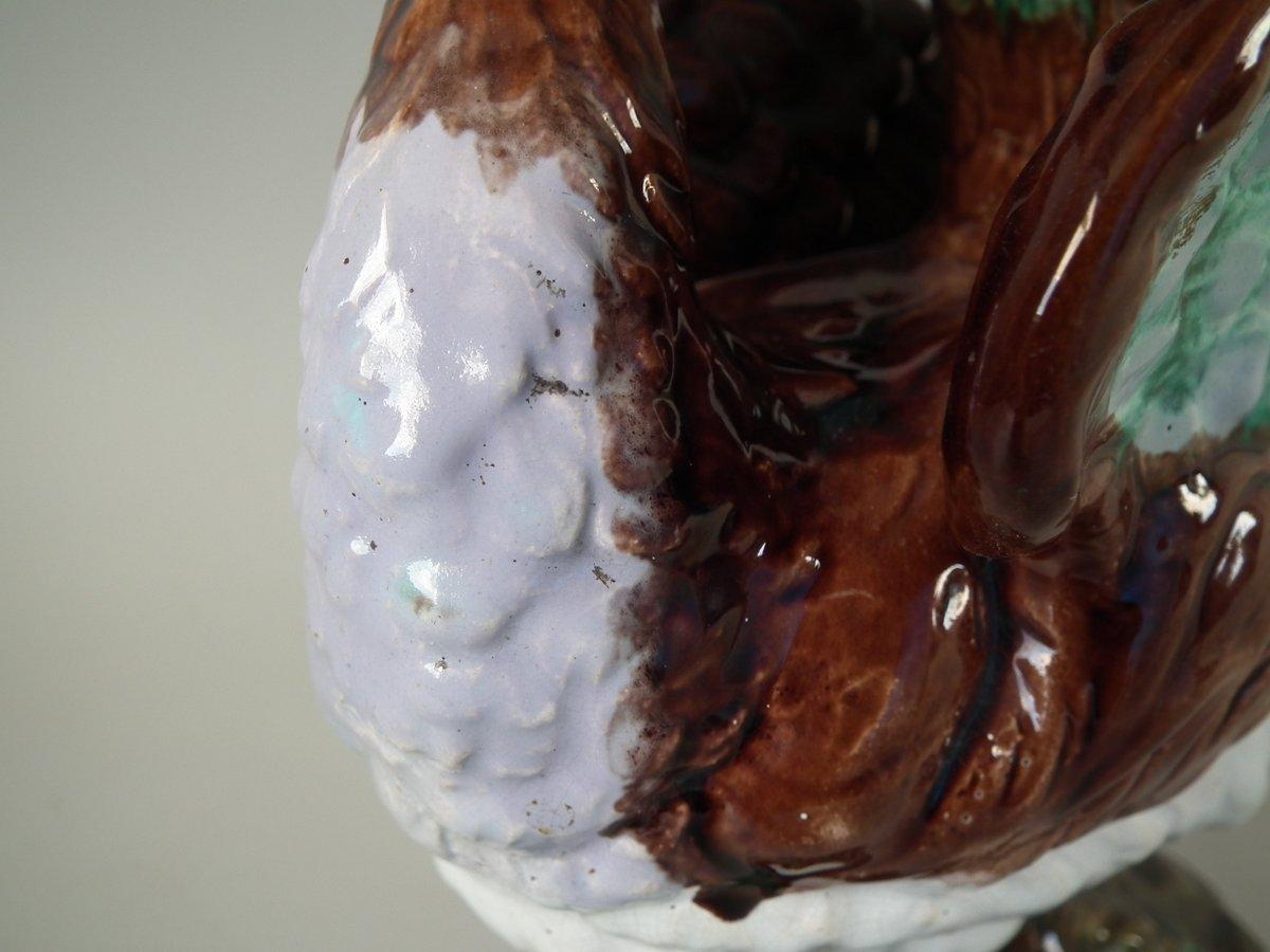 Majolica Peacock Vase 5