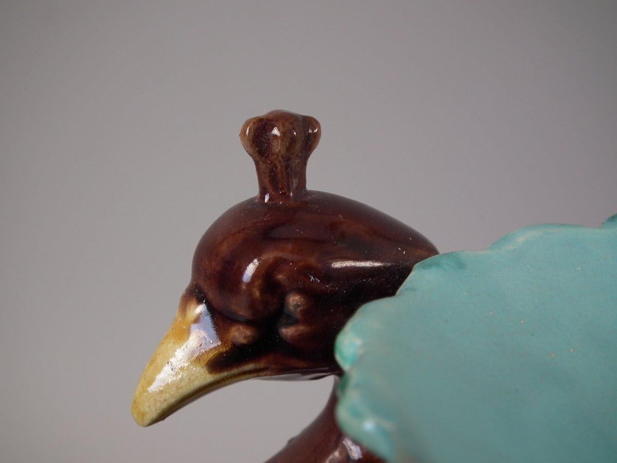 Majolica Peacock Vase 7