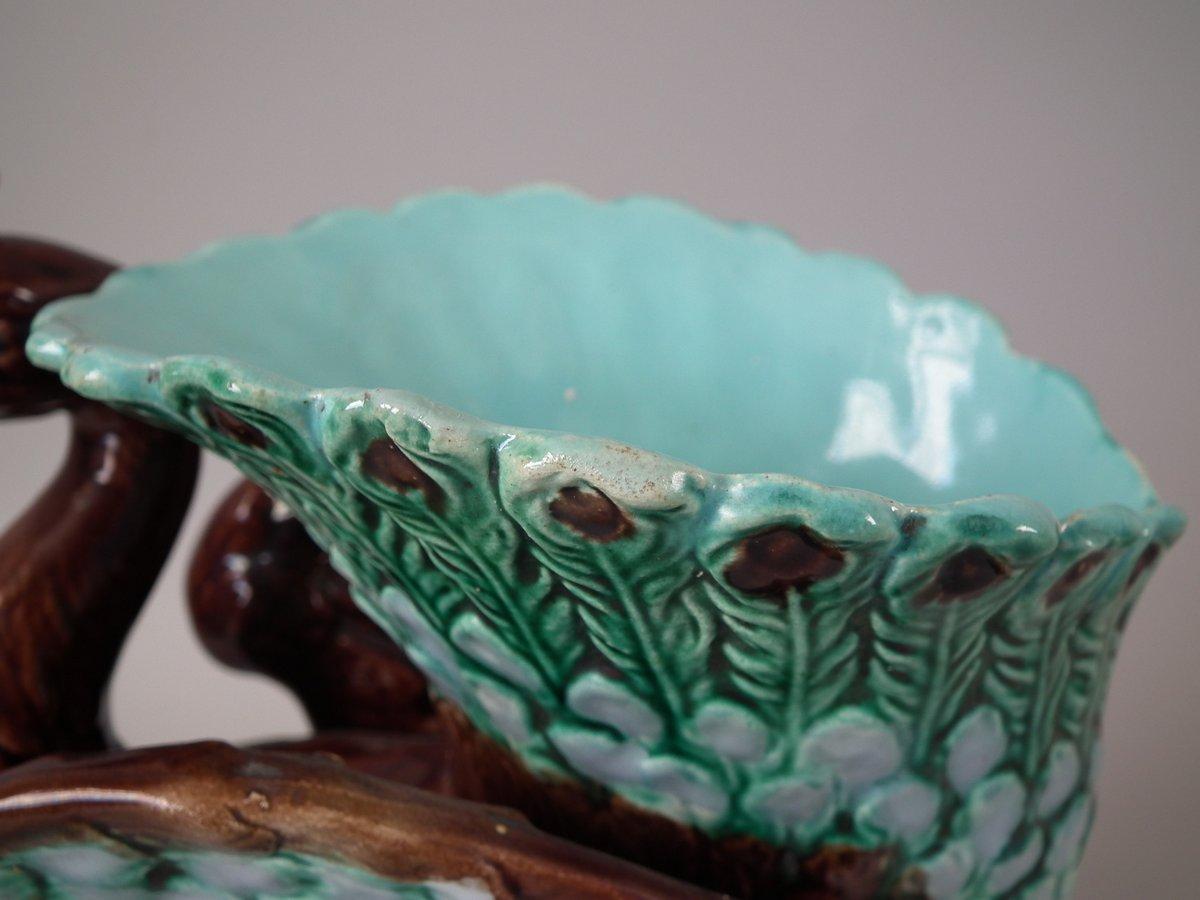Majolica Peacock Vase 1
