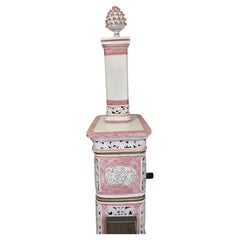 Majolica Pink Stove from Florence