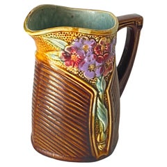 Antique Majolica Pitcher George Jones circa 1900, France