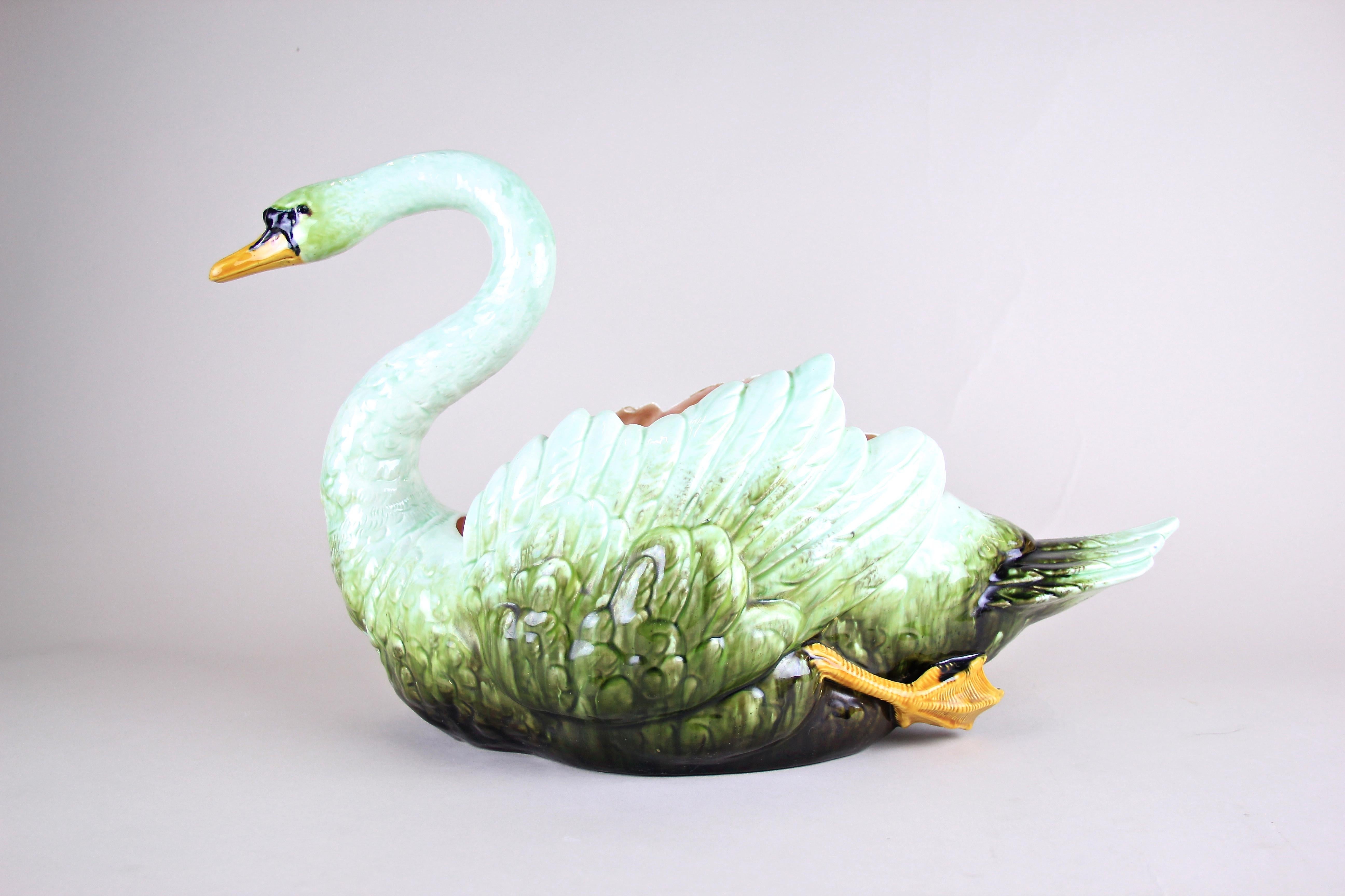 Hand-Painted Majolica Planter 