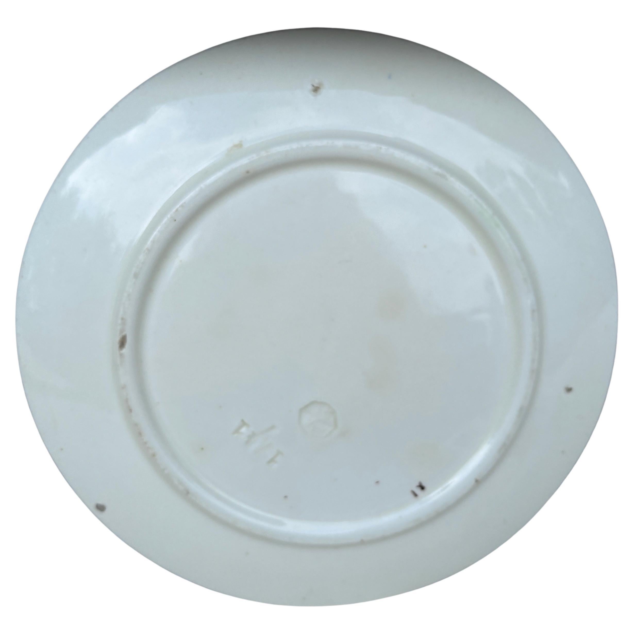 Plato de mayólica Lirios rojos Villeroy & Boch Alemán en venta