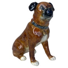 Pug de mayólica Clement Massier, hacia 1890