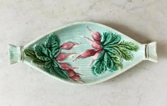 Majolica Radish Dish Salins, circa 1880