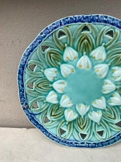 Majolica Reticulated White Flowers Villeroy & Boch, circa 1900