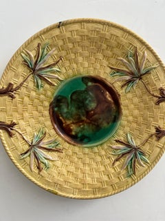 Majolica Sandwich Plate or Platter probably Minton or George Jones, Circa 1860