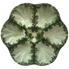 Majolica Seaweeds Oyster Plate Keller Et Guerin Saint Clement