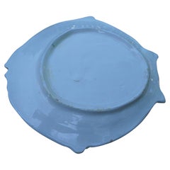 Majolica service of seven plates