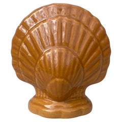Majolica Shell Money Bank Box, Circa 1900