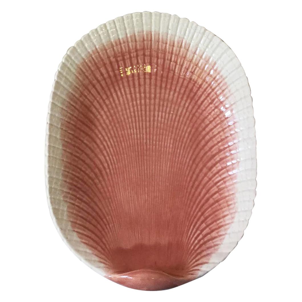 Majolica Shell Platter Sarreguemines, circa 1890