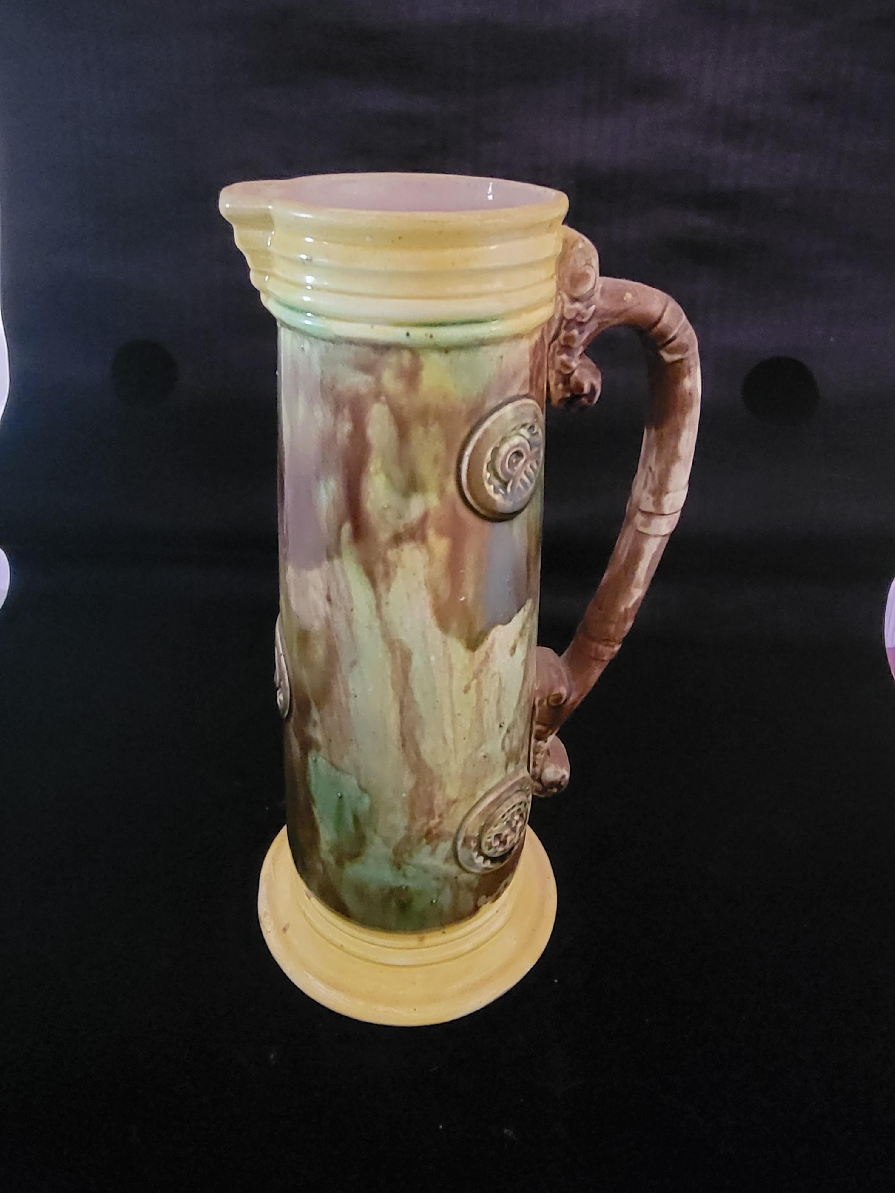 Late 19th Century Majolica Stein, English For Sale