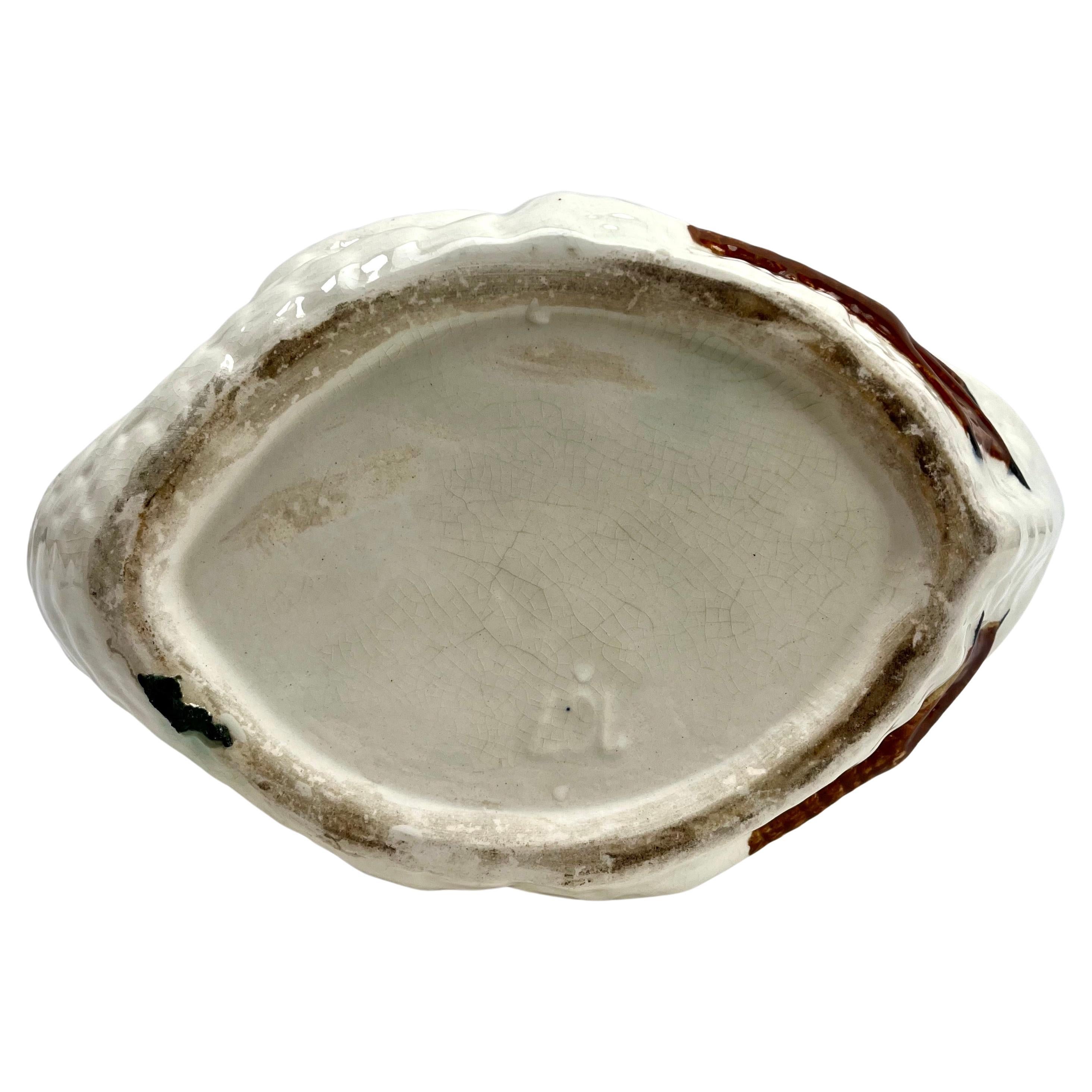 Jardinière en majolique en forme de cygne Style Imperiale Nimy, Belgique années 1900 en vente 3