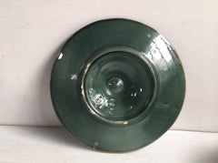 Majolica Three Shells Oyster Wall Plate Longchamp, circa 1890