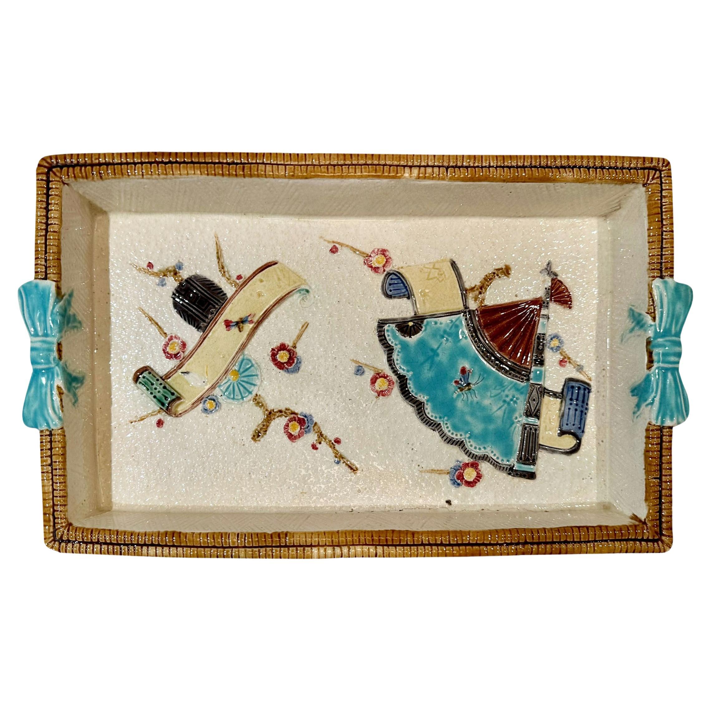 Majolica Tray Is By Minton