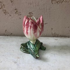 Majolica Tulip Vase Massier, circa 1900