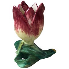 Majolica Tulip Vase Massier, circa 1900