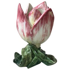 Majolica Tulip Vase Massier, circa 1900