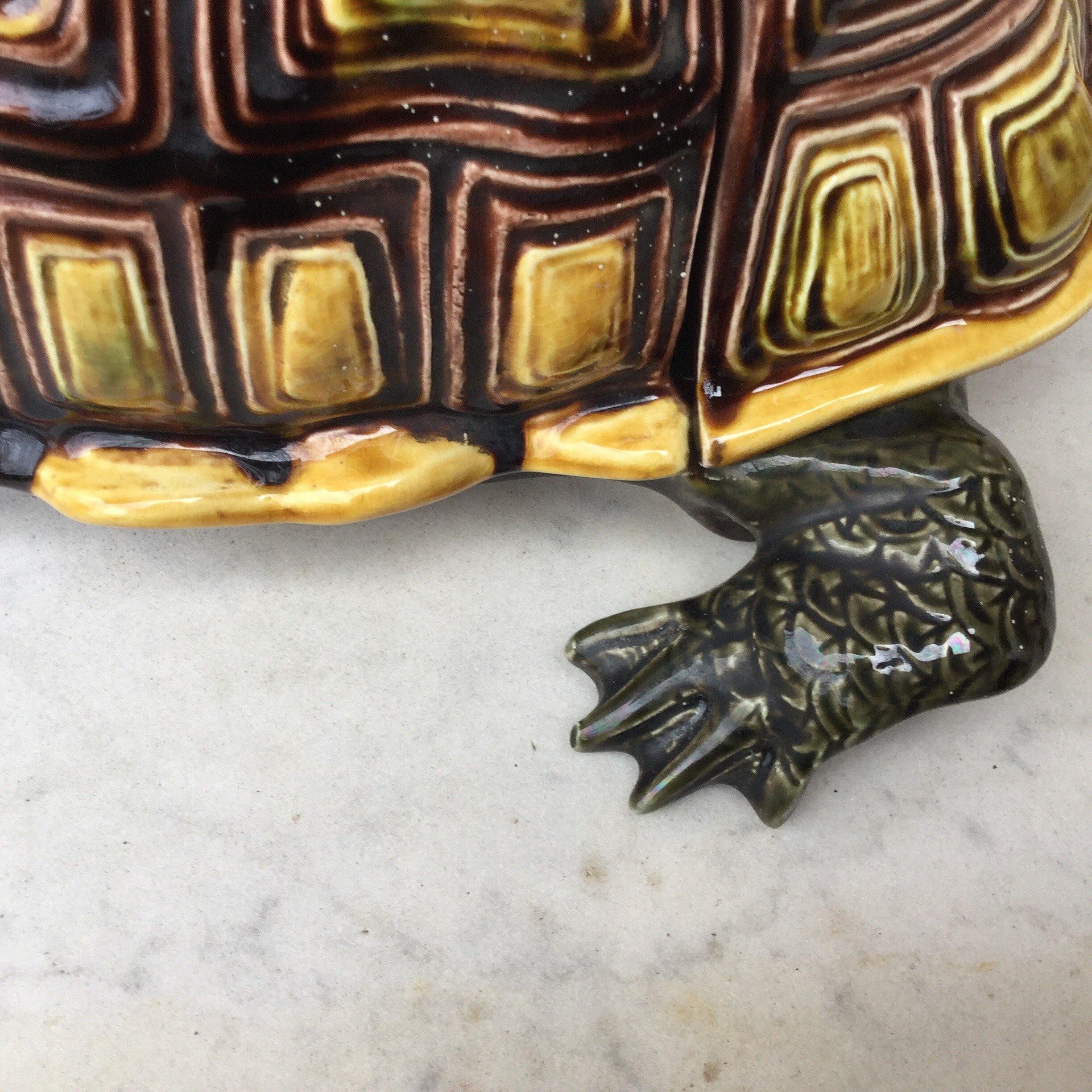 Majolica Turtle Fountain Sarreguemines, circa 1890 For Sale 1