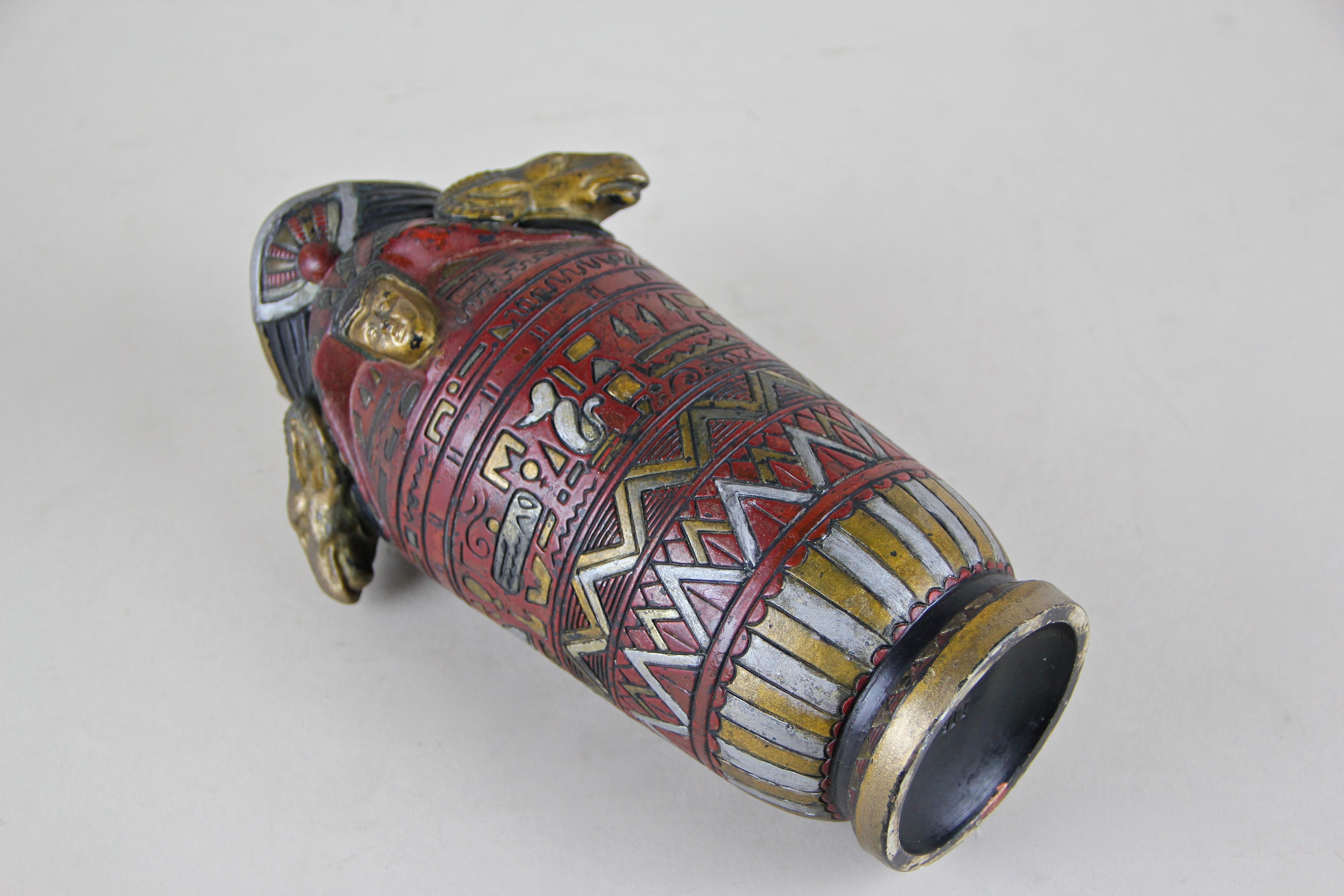 Majolika-Vase „Ägypten“ von Julius Dressler, Böhmen, um 1895 4