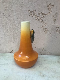 Majolica Vase with Cicada Sicard, circa 1950