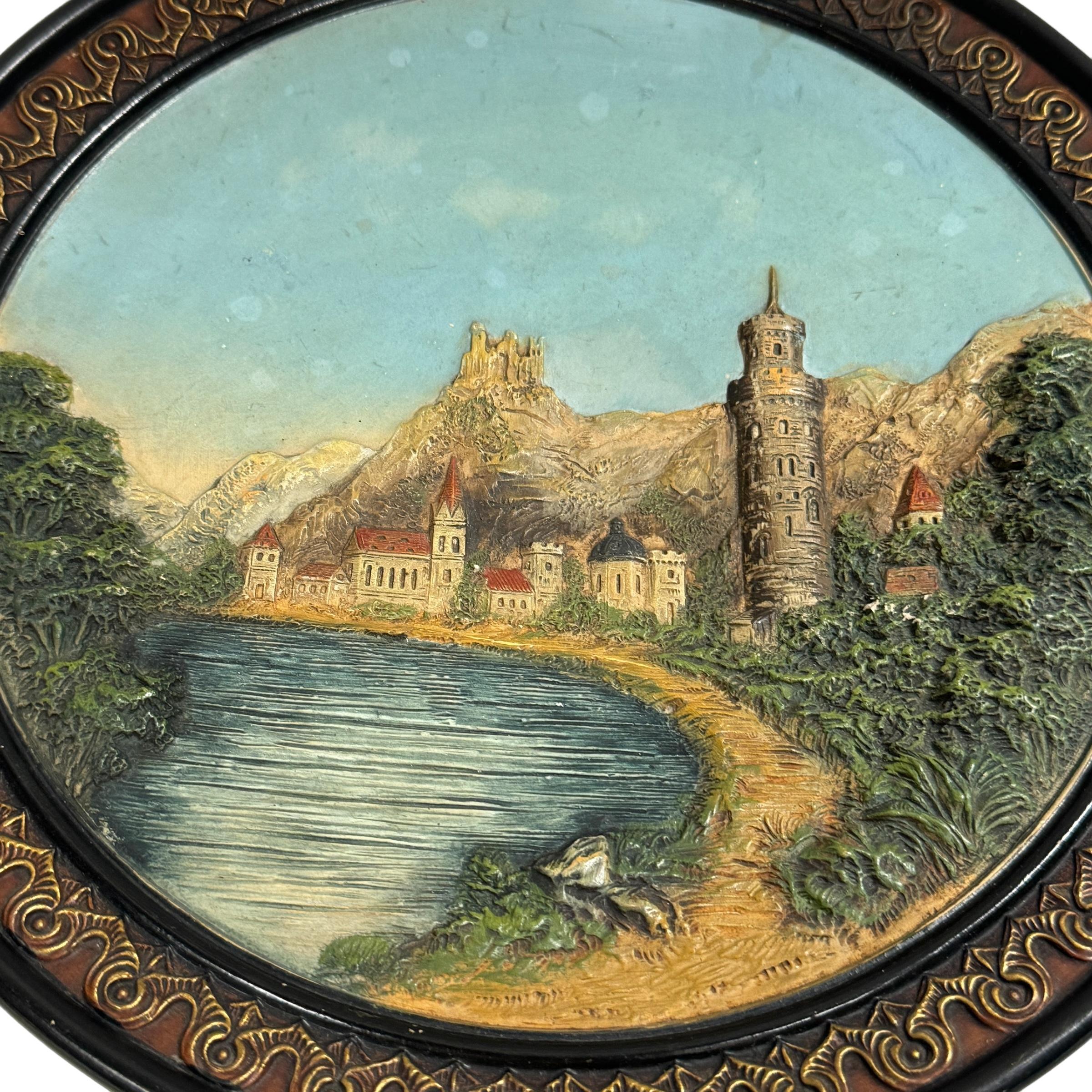 Art Nouveau Majolica Wall Decoration Plate by Johann Maresch, Austria, circa 1900 For Sale