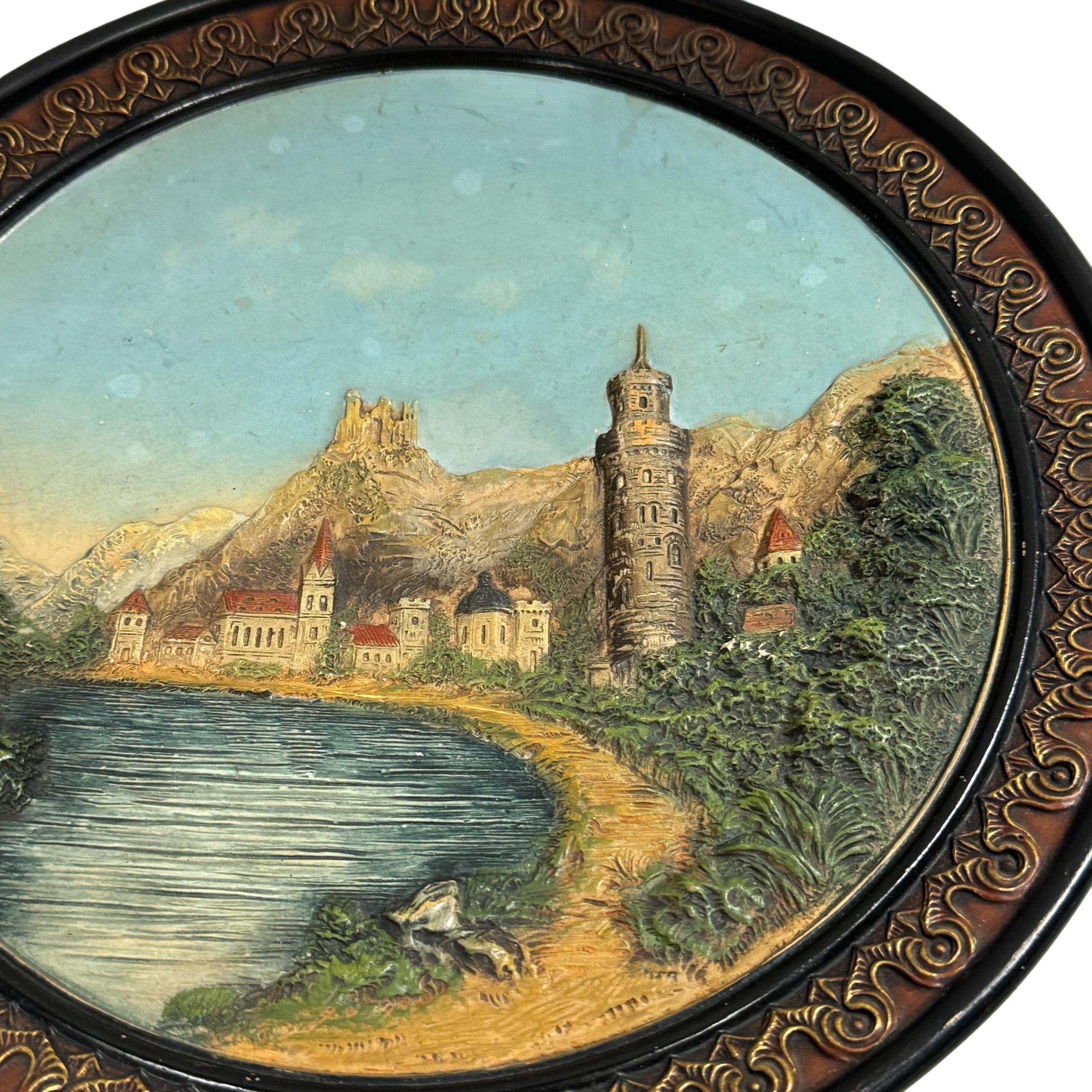 Majolica Wall Decoration Plate by Johann Maresch, Austria, circa 1900 In Good Condition For Sale In Nuernberg, DE