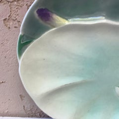 Majolika Seerose Spargelteller Keller & Guerin Saint Clement