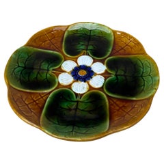 Majolica Water Lily Pad Plate Villeroy et Boch, circa 1900
