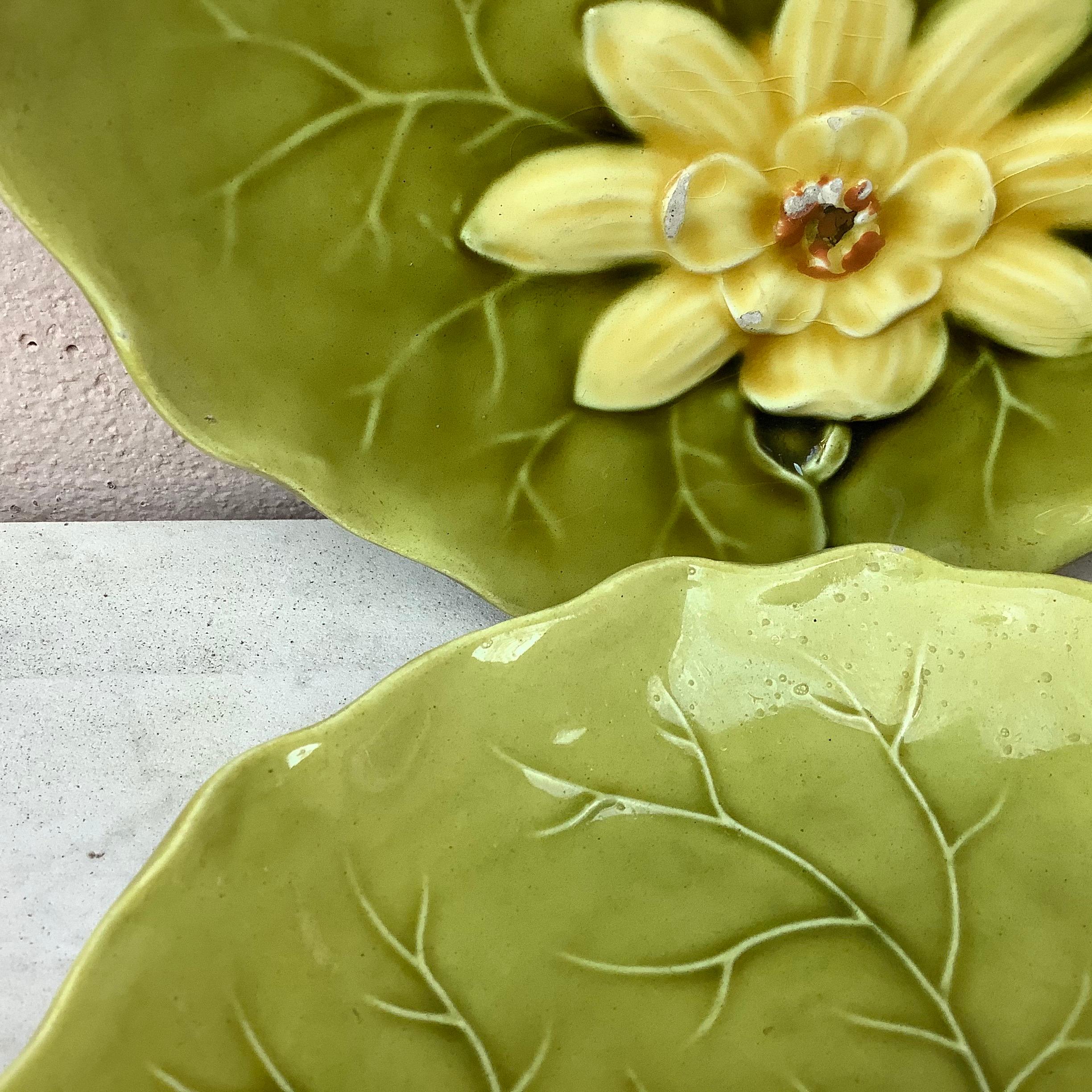 Majolica Water Lily Plate Villeroy and Boch, circa 1900 For Sale at ...