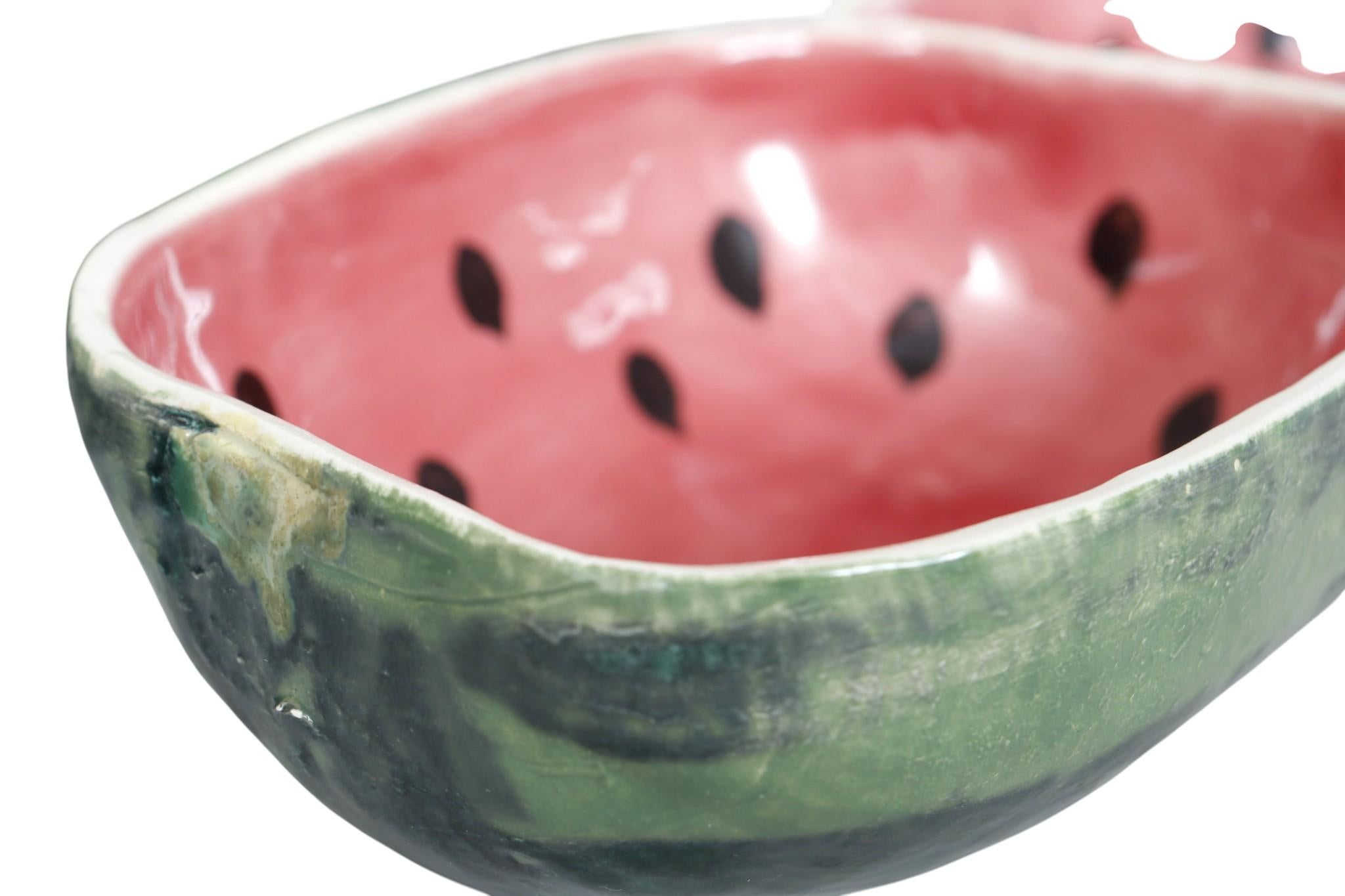 Wassermelonenschalen aus Majolika von Jan Pugh, 5er-Set (Keramik) im Angebot