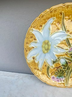 Majolica White Flowers Villeroy & Boch, circa 1900