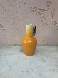 Majolica Vase with Cicada Sicard, circa 1950