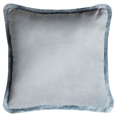 Major Collection Cushion Velvet with Fringes Teal