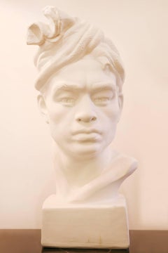 Majordome Koloniale Skulptur aus Gips