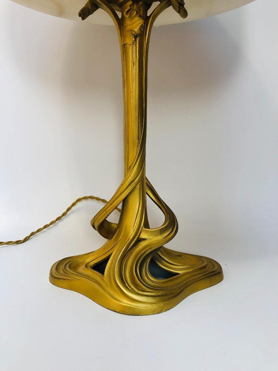 French Majorelle Art Nouveau Lamp For Sale